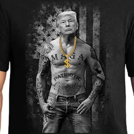 Pro Trump Patriotic Gangster Felon Conviction Pajama Set