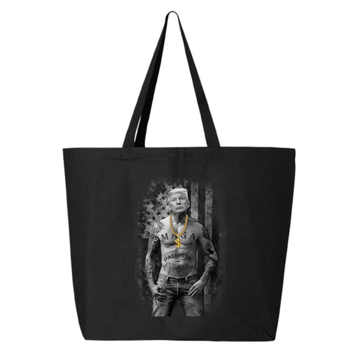 Pro Trump Patriotic Gangster Felon Conviction 25L Jumbo Tote