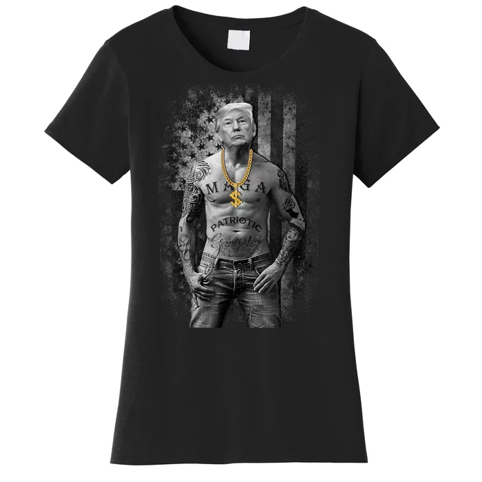 Pro Trump Patriotic Gangster Felon Conviction Women's T-Shirt