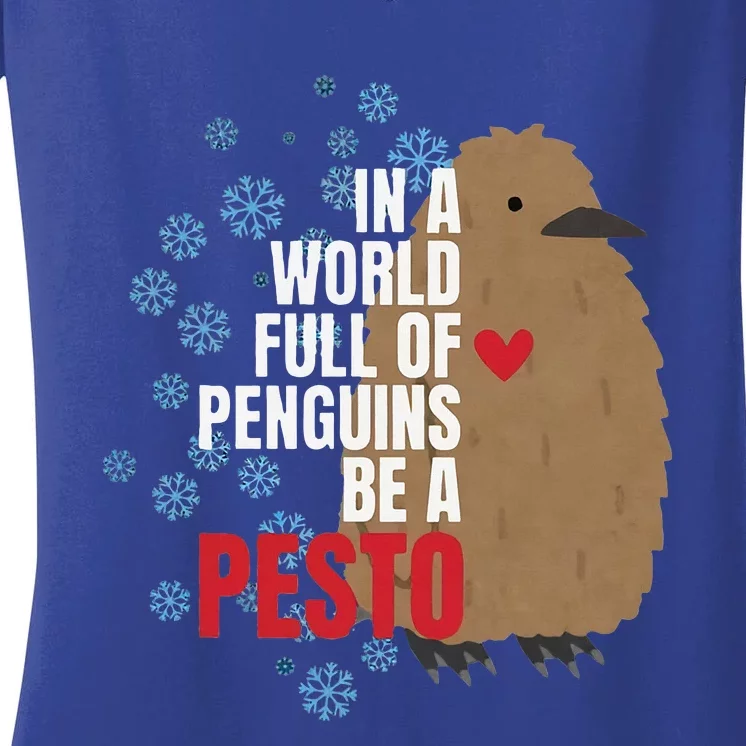 Pesto The Penguin More To Love Absolute Unit Viral Women's V-Neck T-Shirt