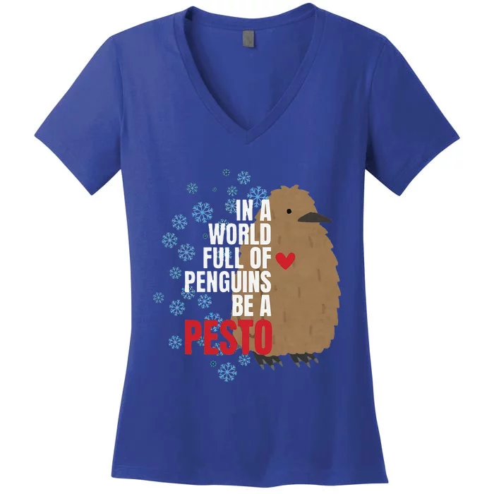 Pesto The Penguin More To Love Absolute Unit Viral Women's V-Neck T-Shirt