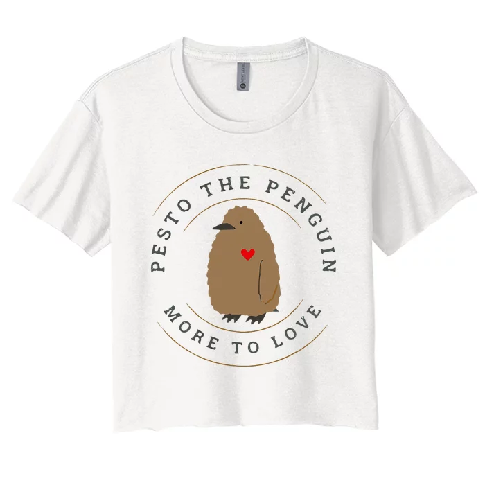 Pesto The Penguin More To Love Women's Crop Top Tee