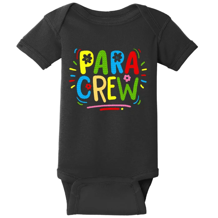 Para Teacher Paraprofessional Parapro Baby Bodysuit