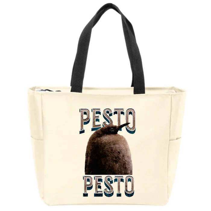 Pesto The Penguin Famous Bird Zip Tote Bag