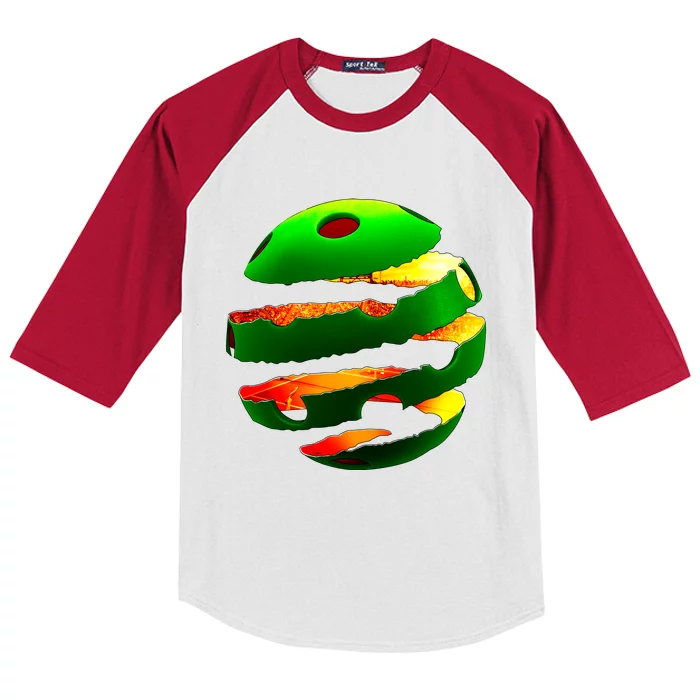 Pickleball Tear Kids Colorblock Raglan Jersey