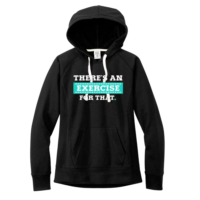 Physical Therapy PT Gift for Exercise Therapist Women's Fleece Hoodie