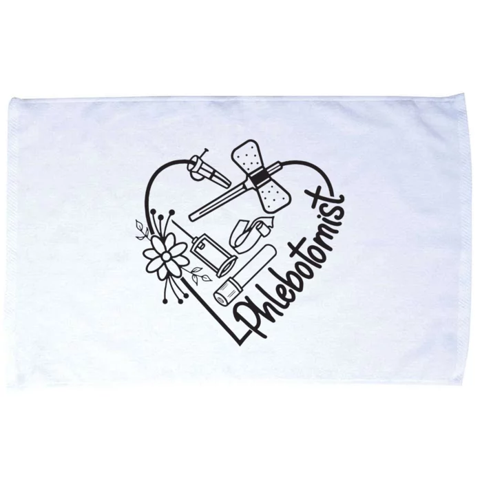 Phlebotomy Technician Phlebotomist Love Heart Microfiber Hand Towel