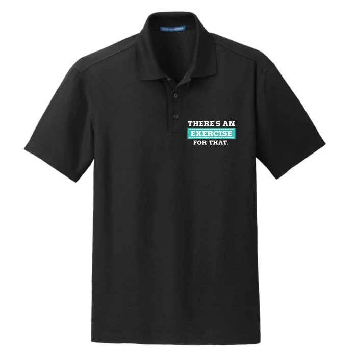 Physical Therapy PT Gift For Exercise Therapist Dry Zone Grid Performance Polo