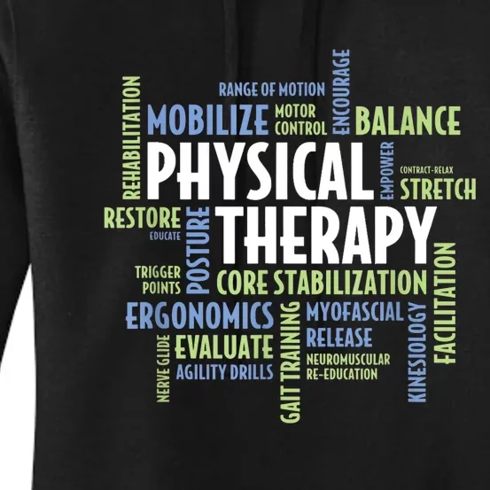 Physical Therapy Pt Words Pta Pt Month Women's Pullover Hoodie