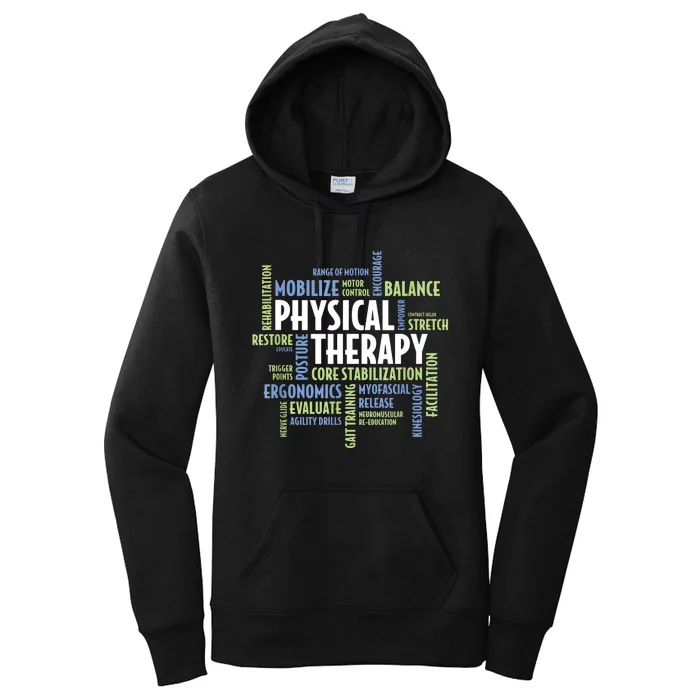 Physical Therapy Pt Words Pta Pt Month Women's Pullover Hoodie