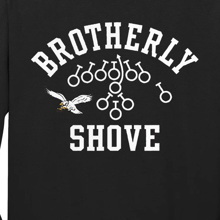 Philadelphia Tush Push Philly Brotherly Shove Tall Long Sleeve T-Shirt