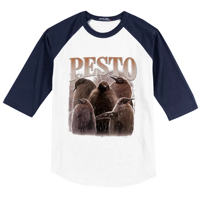 Pesto The Penguin More To Love Absolute Unit Viral Meme Baseball Sleeve Shirt