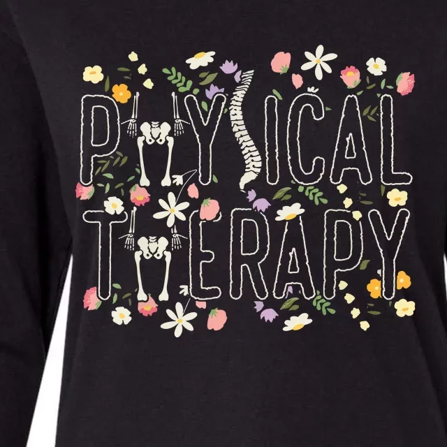 Physical Therapy Womens Cotton Relaxed Long Sleeve T-Shirt