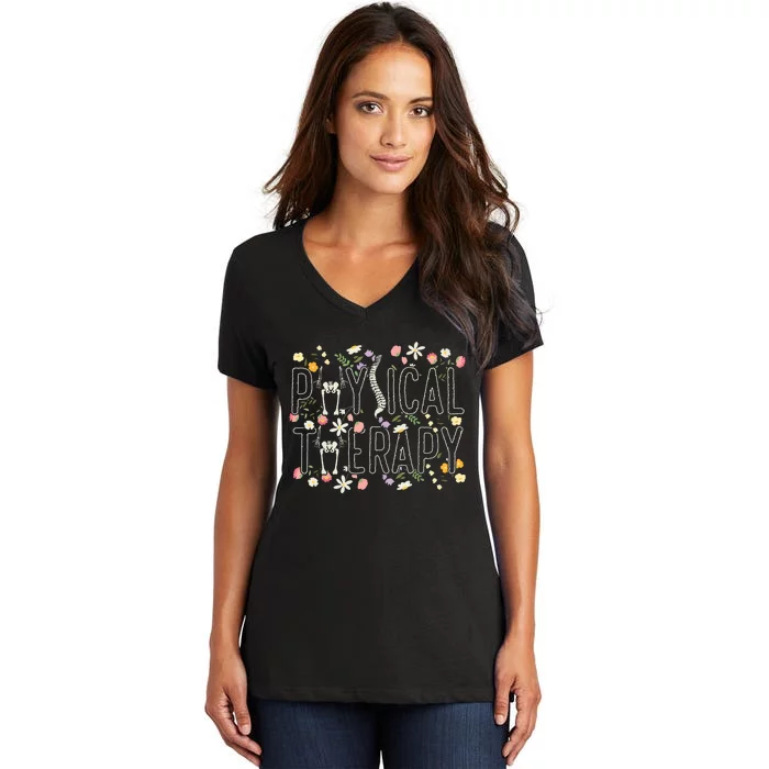 Physical Therapy Women's V-Neck T-Shirt