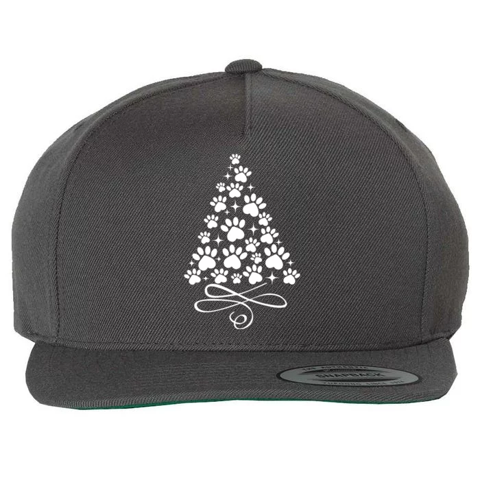 Paw Tree Wool Snapback Cap