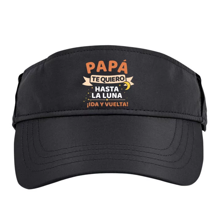 Papá Te Quiero Hasta La Luna ¡Ida Y Vuelta! Dia Del Padre Adult Drive Performance Visor