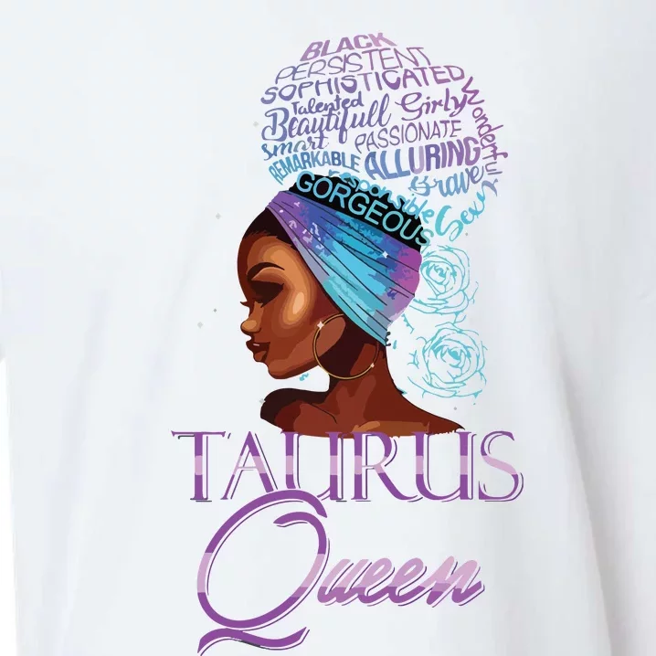 Purple Taurus Queen African American Woman April May Zodiac Sueded Cloud Jersey T-Shirt