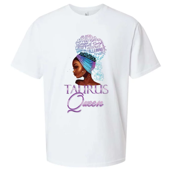 Purple Taurus Queen African American Woman April May Zodiac Sueded Cloud Jersey T-Shirt