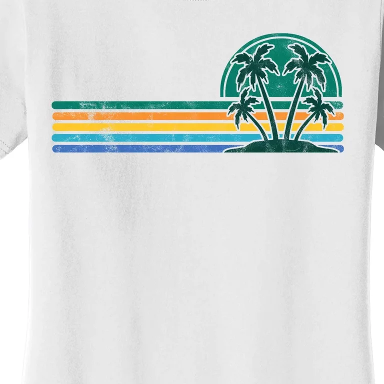 Palm Trees Retro Beach Summer Women's T-Shirt