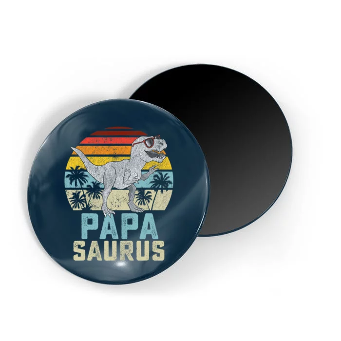 Papasaurus T Rex Dinosaur Papa Saurus Family Matching Magnet