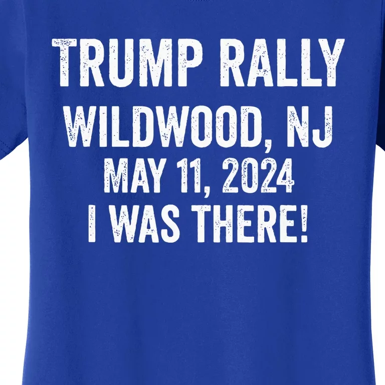 Patriotic Trump Rally Wildwood Nj May 11 2024 Usa Women's T-Shirt