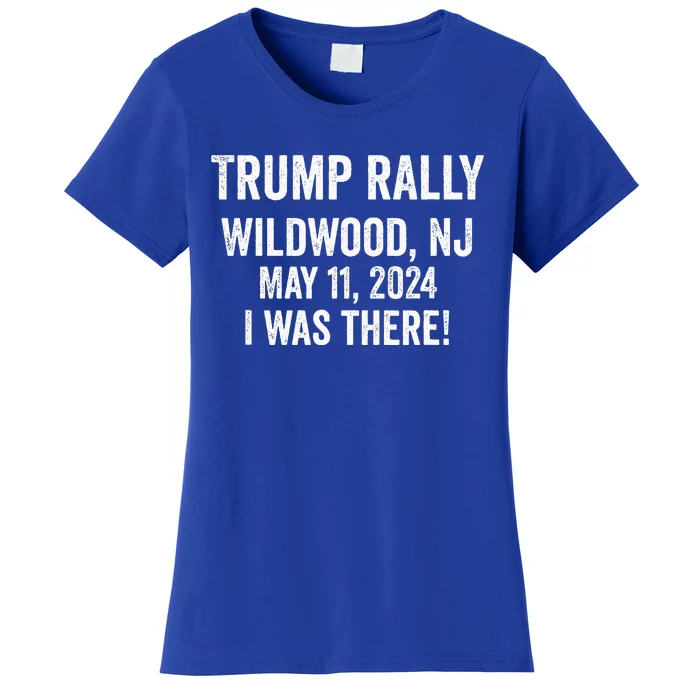 Patriotic Trump Rally Wildwood Nj May 11 2024 Usa Women's T-Shirt