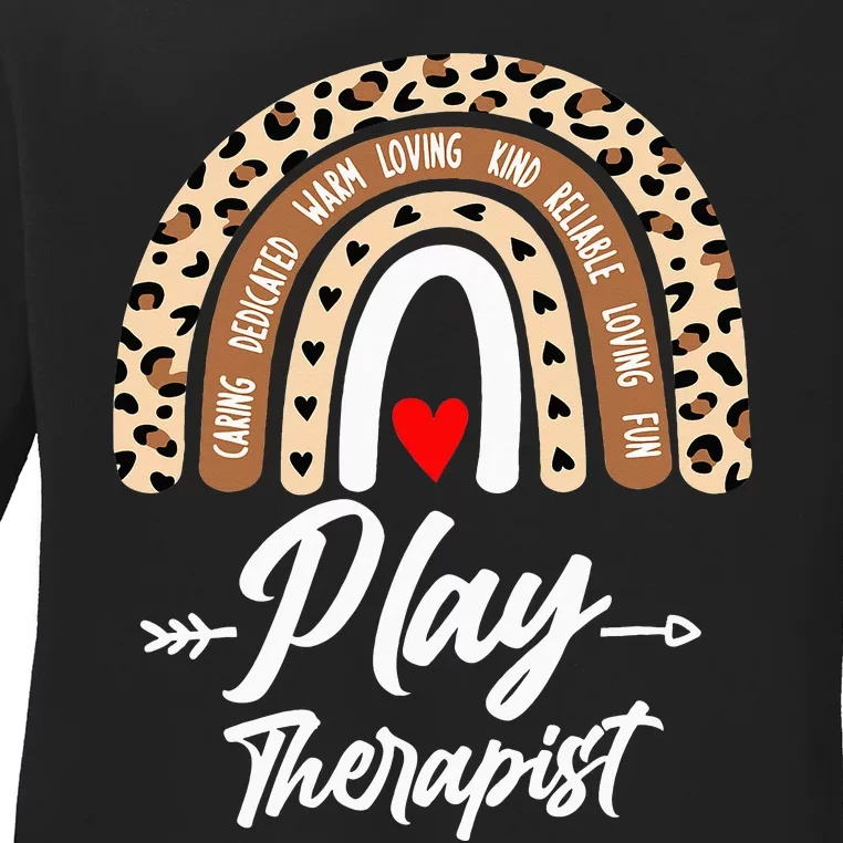 Play Therapist Recreational Therapy Child Psychologist RPT Ladies Long Sleeve Shirt