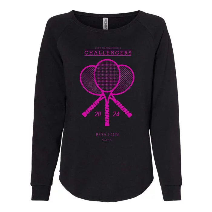 Pink Tennis Rackets Challengers Movie Womens California Wash Sweatshirt