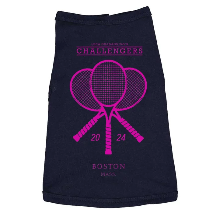 Pink Tennis Rackets Challengers Movie Doggie Tank