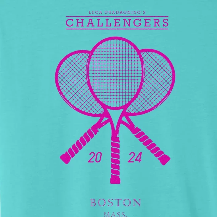 Pink Tennis Rackets Challengers Movie ChromaSoft Performance T-Shirt