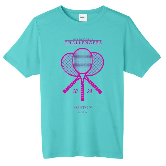 Pink Tennis Rackets Challengers Movie ChromaSoft Performance T-Shirt