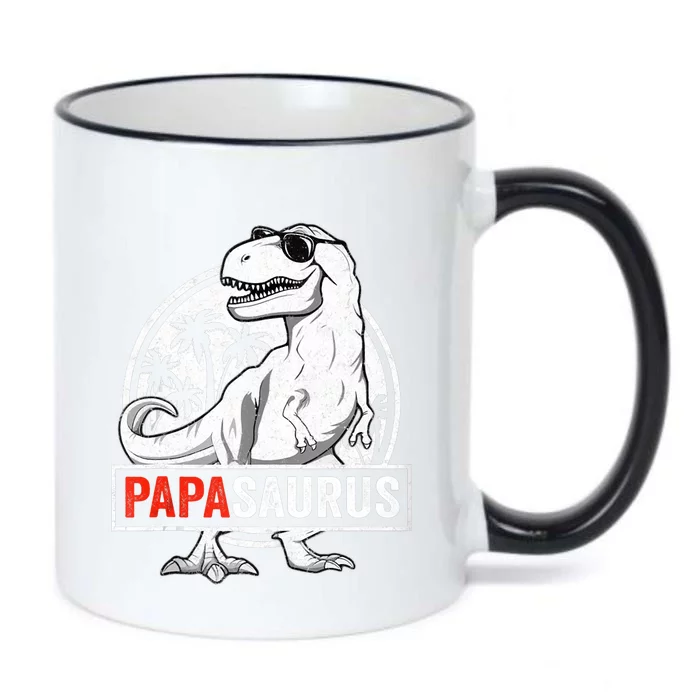 Papasaurus T Rex Dinosaur Papa Saurus Family Matching Tank Top Black Color Changing Mug