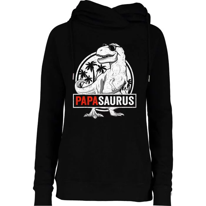 Papasaurus T Rex Dinosaur Papa Saurus Family Matching Tank Top Womens Funnel Neck Pullover Hood