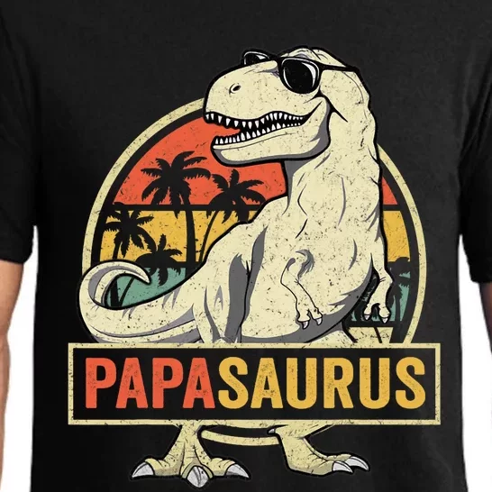 Papasaurus T Rex Dinosaur Papa Saurus Family Matching Pajama Set