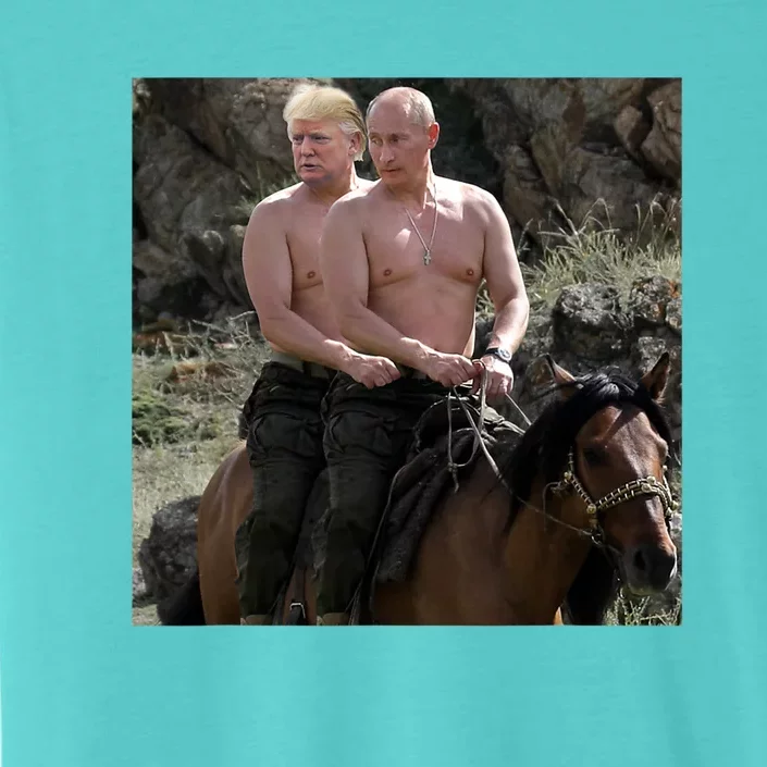 Putin Trump Riding Horse | Russia Tee ChromaSoft Performance T-Shirt