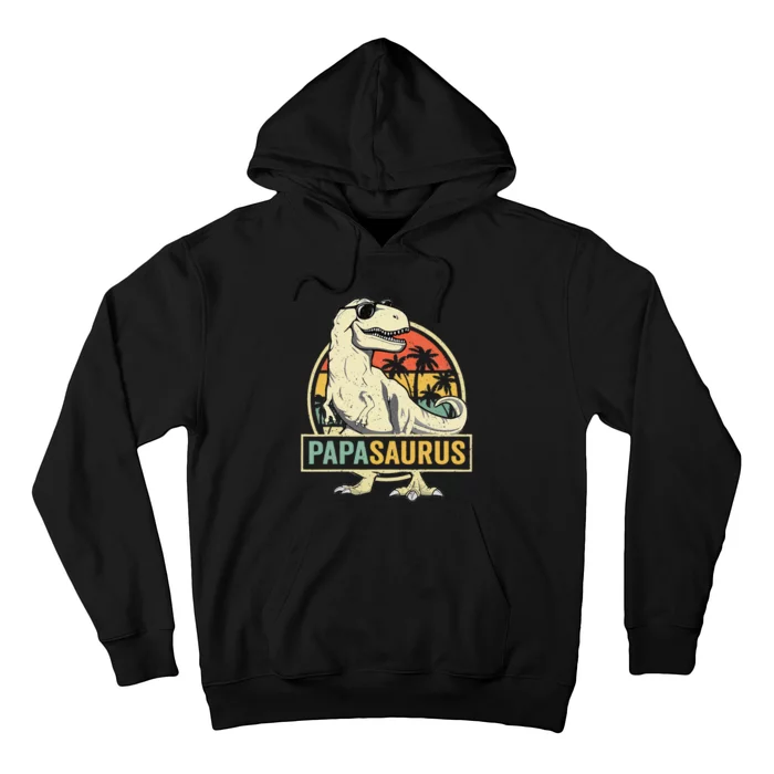 Papasaurus T Rex Dinosaur Papa Saurus Family Matching Hoodie