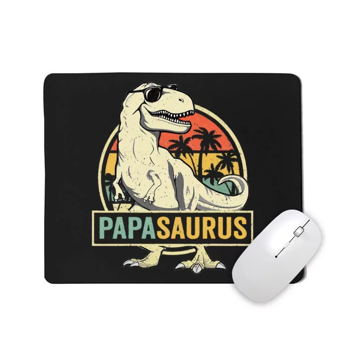 Papasaurus T Rex Dinosaur Papa Saurus Family Matching Mousepad