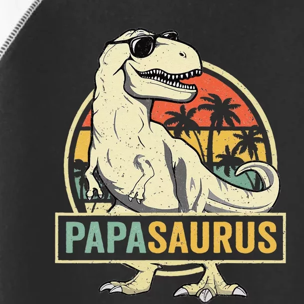 Papasaurus T Rex Dinosaur Papa Saurus Family Matching Toddler Fine Jersey T-Shirt