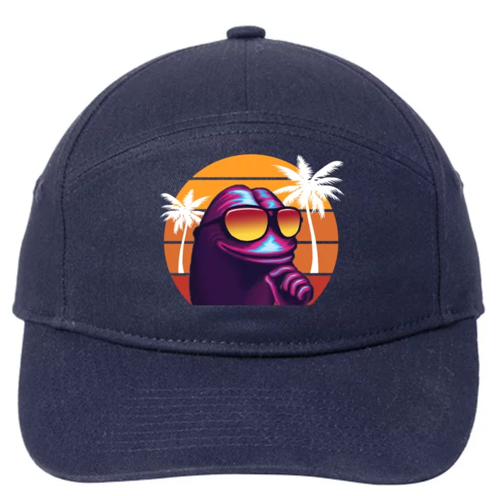 Pepe Tropical Retro Sunset 7-Panel Snapback Hat