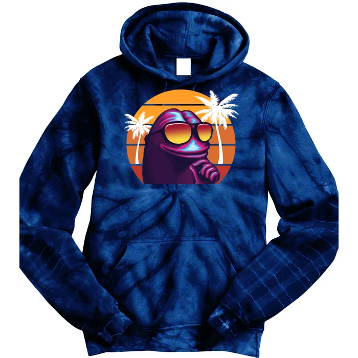 Pepe Tropical Retro Sunset Tie Dye Hoodie