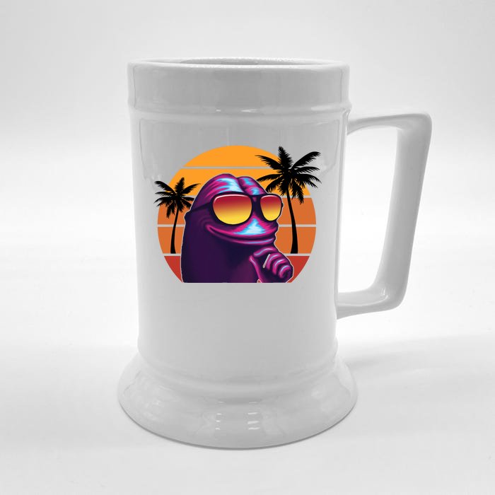 Pepe Tropical Retro Sunset Front & Back Beer Stein