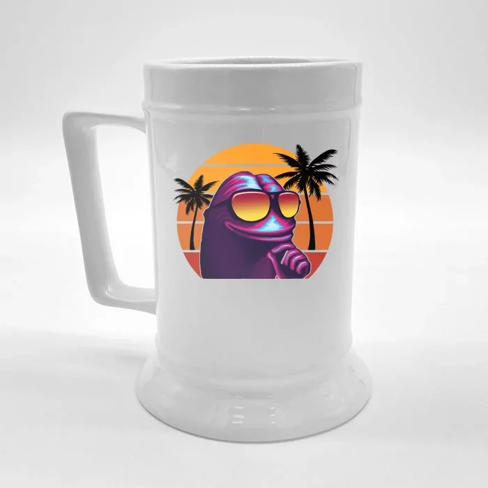 Pepe Tropical Retro Sunset Front & Back Beer Stein