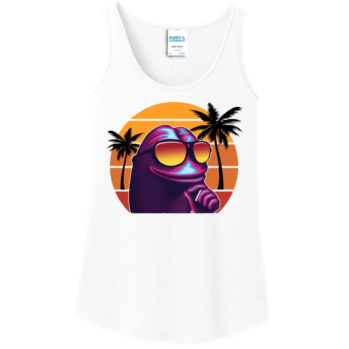 Pepe Tropical Retro Sunset Ladies Essential Tank