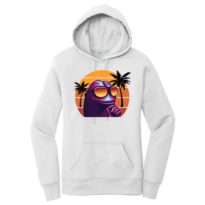 Pepe Tropical Retro Sunset Women's Pullover Hoodie