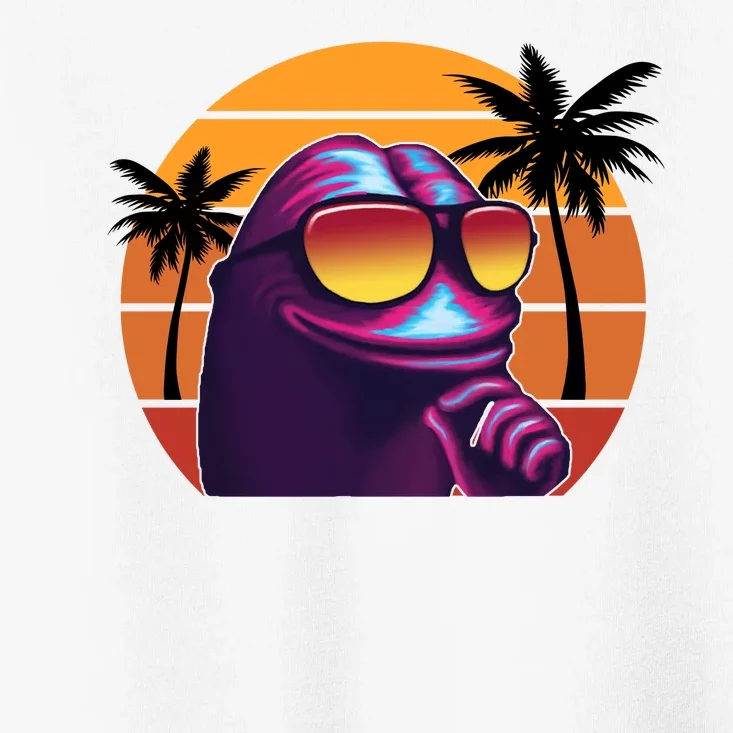 Pepe Tropical Retro Sunset Toddler T-Shirt