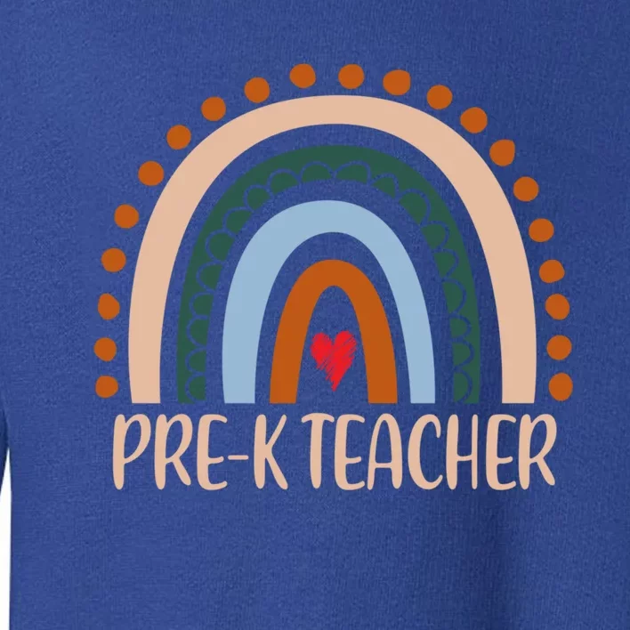 Pregiftk Teacher Rainbow Appreciation Day Hello Back To School Cute Gift Toddler Sweatshirt