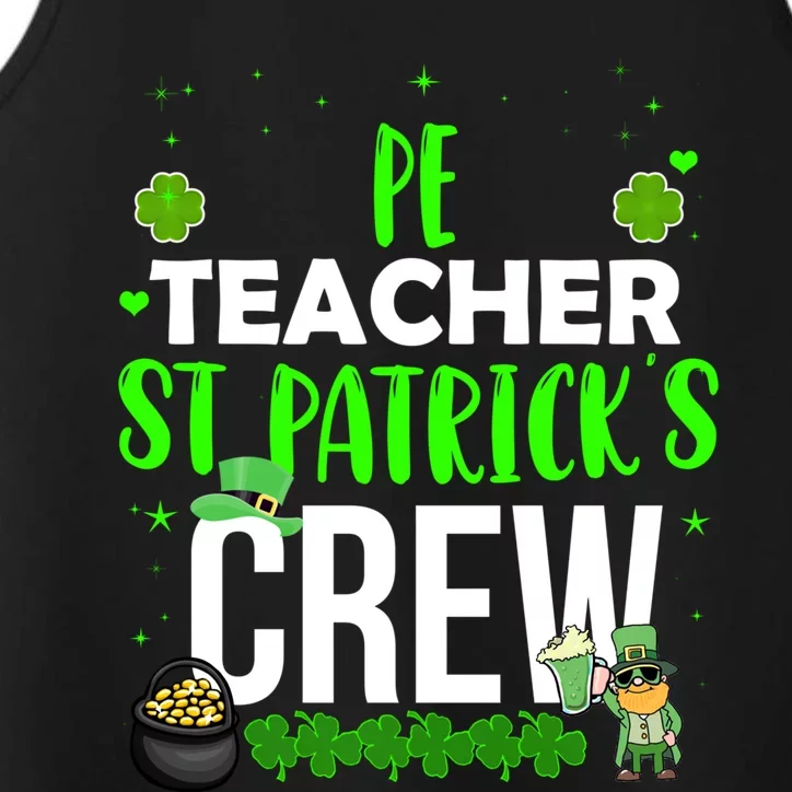 Pe Teacher St Patrick's Crew Funny Matching Costume Sport Meaningful Gift Performance Tank