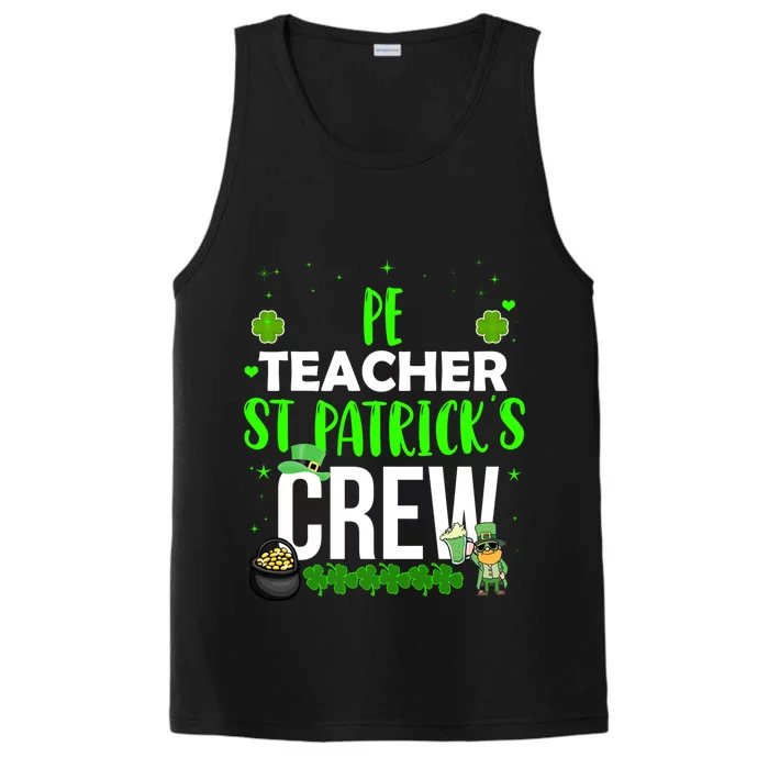 Pe Teacher St Patrick's Crew Funny Matching Costume Sport Meaningful Gift Performance Tank