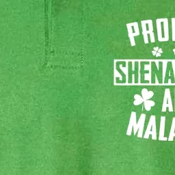 Prone To Shenanigans And Malarkey Irish Shamrock Leprechaun Softstyle Adult Sport Polo