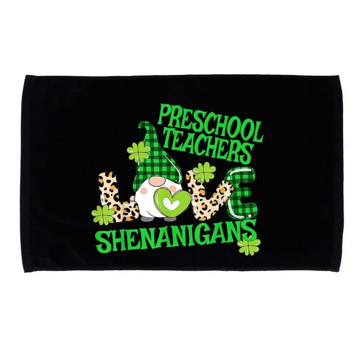 Preschool Teacher St Patricks Day PreK Shenanigans LOVE Microfiber Hand Towel